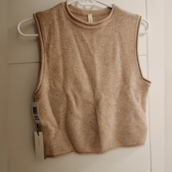 Aritzia Babaton Ellipsis Heather Cashmere Sweater Tank XXS - Picture 1 of 4